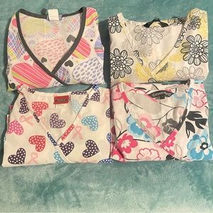Small Medical Scrub Tops
